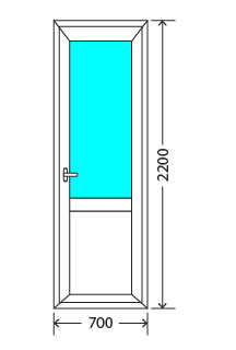 Балконный блок: дверь Exprof S-358 Куровское