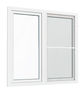 Окно ПВХ 1450 x 1415 двухкамерное - EXPROF Practica
 Куровское