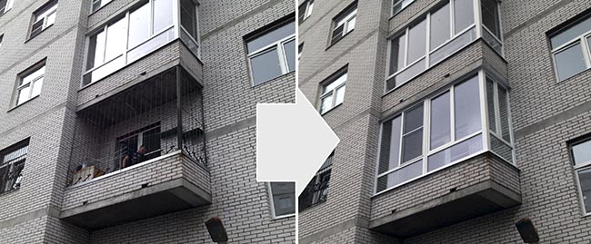 Остекление открытого балкона в Куровское Куровское