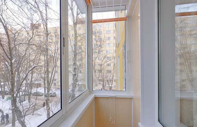Зимнее остекление лоджии и балкона зимой Куровское